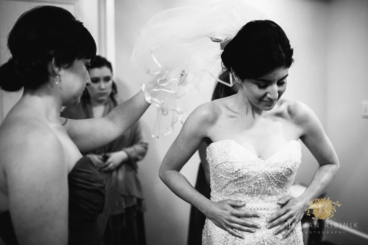 The bride gets ready for the big day 