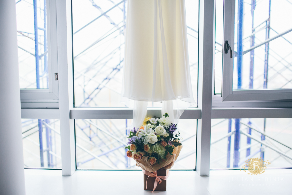 An elegant bridal bouquet 