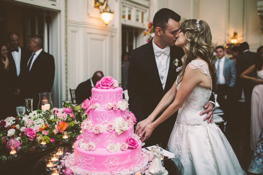 pink cake, pink wedding, pink wedding cake