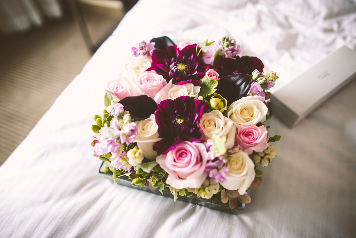 An elegant bridal bouquet 