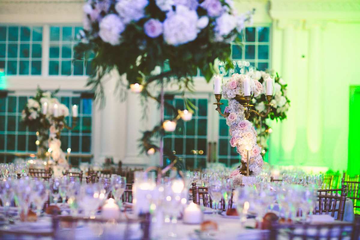 A luxury wedding reception at Park Chateau