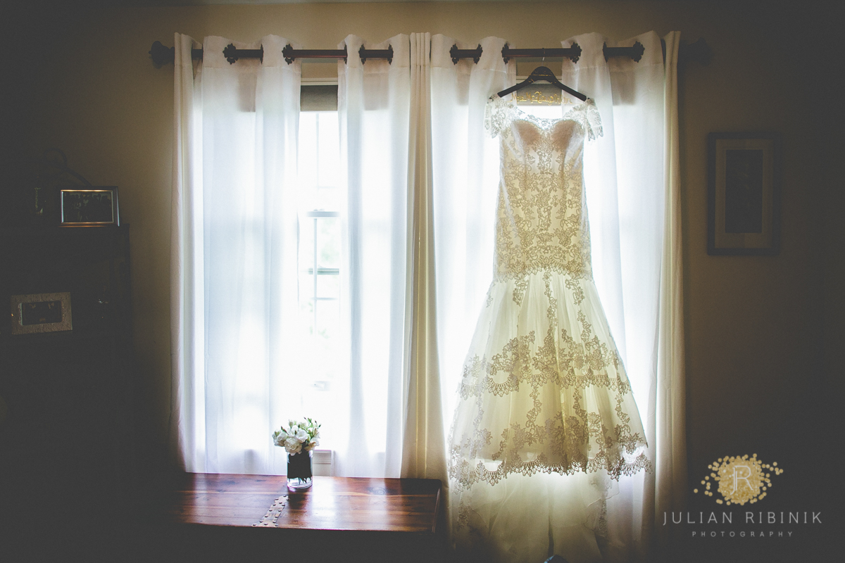 Bridal gown for a New Jersey wedding