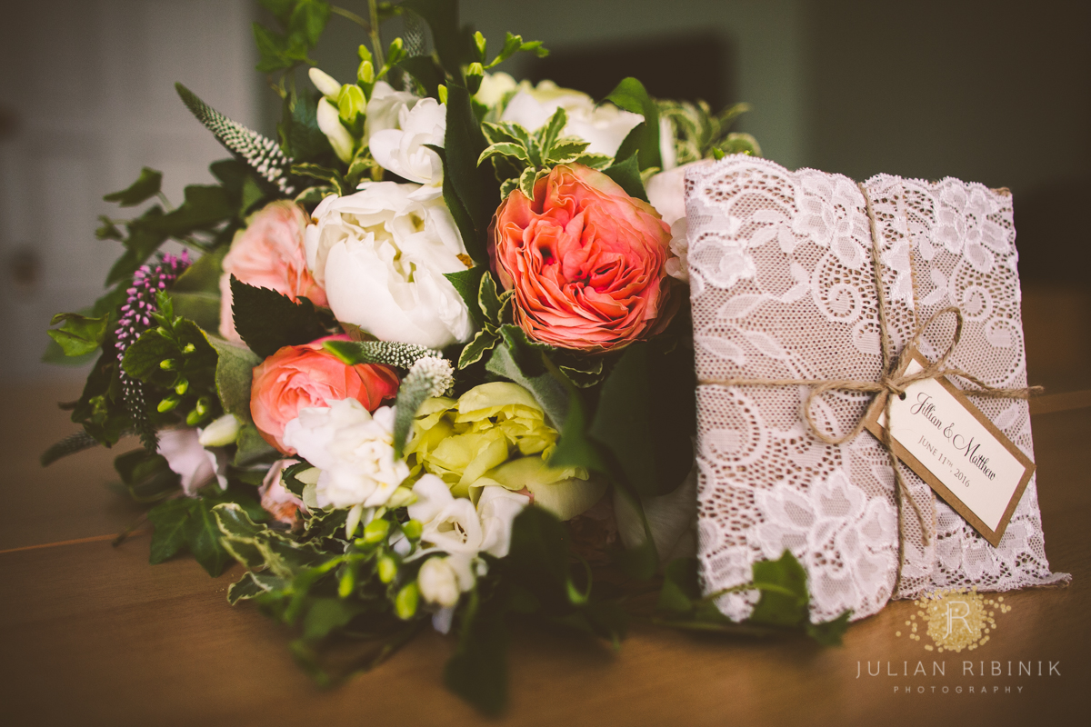 Flowers and Stationery details at this Wave Hill Wedding