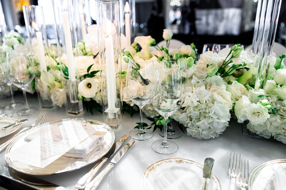 Gold and cream ballroom detail