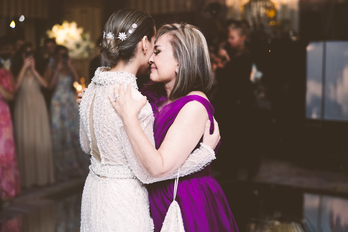 Bride and groom during the last dance
