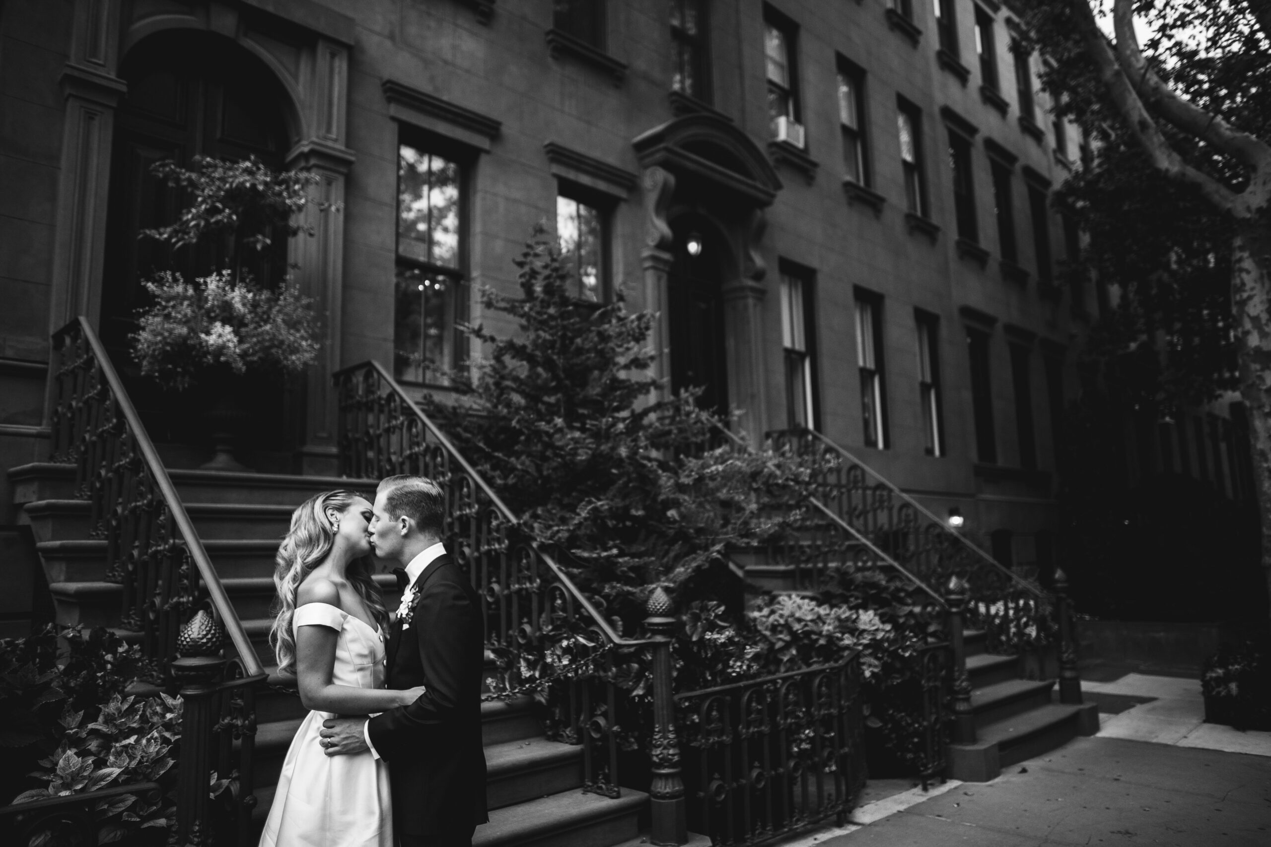How to feel confident in wedding photos — NYC wedding photographer Julian Ribinik couple portrait at SOHO Grand Hotel