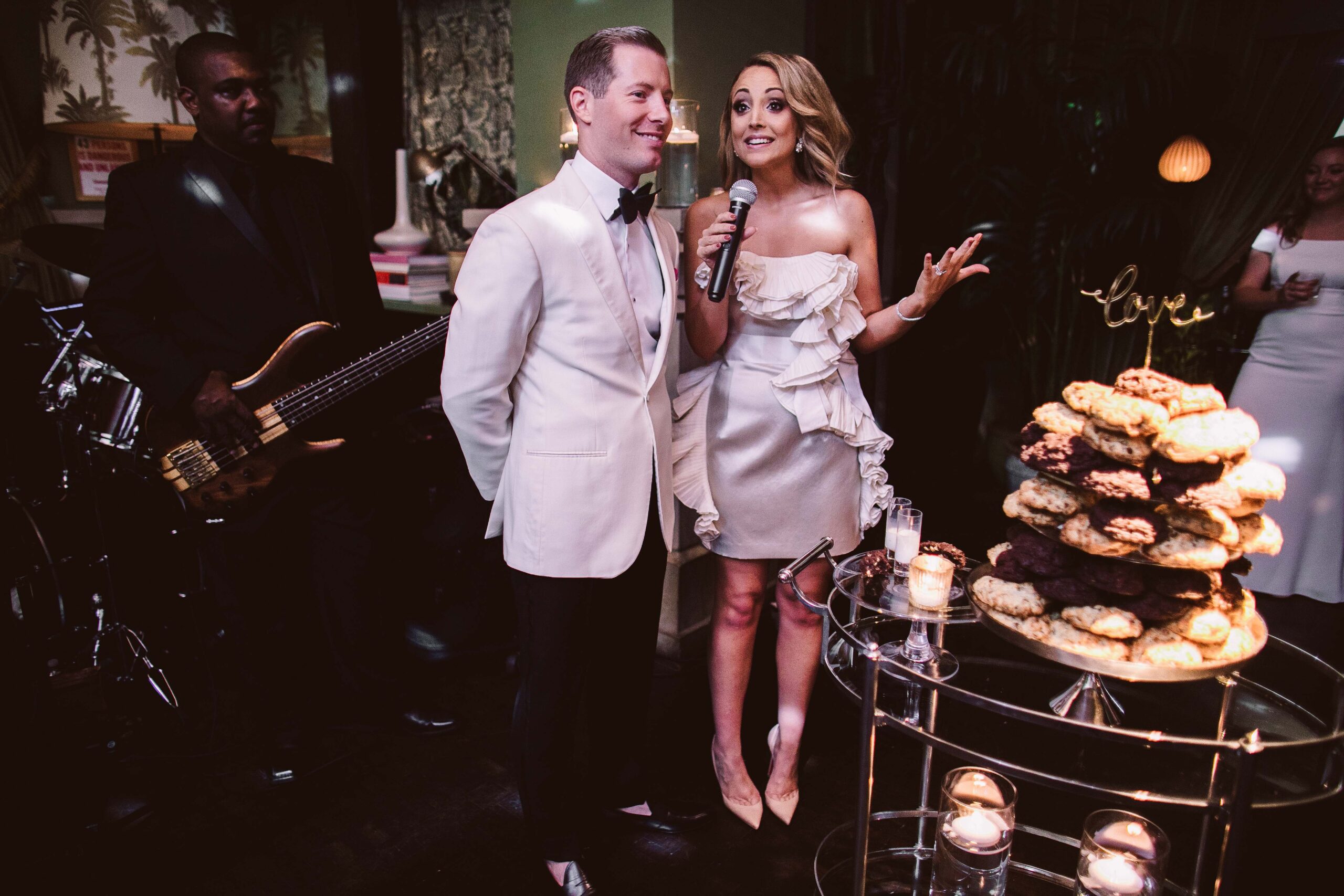 Couple walking together at SOHO Grand Hotel NYC wedding — Julian Ribinik