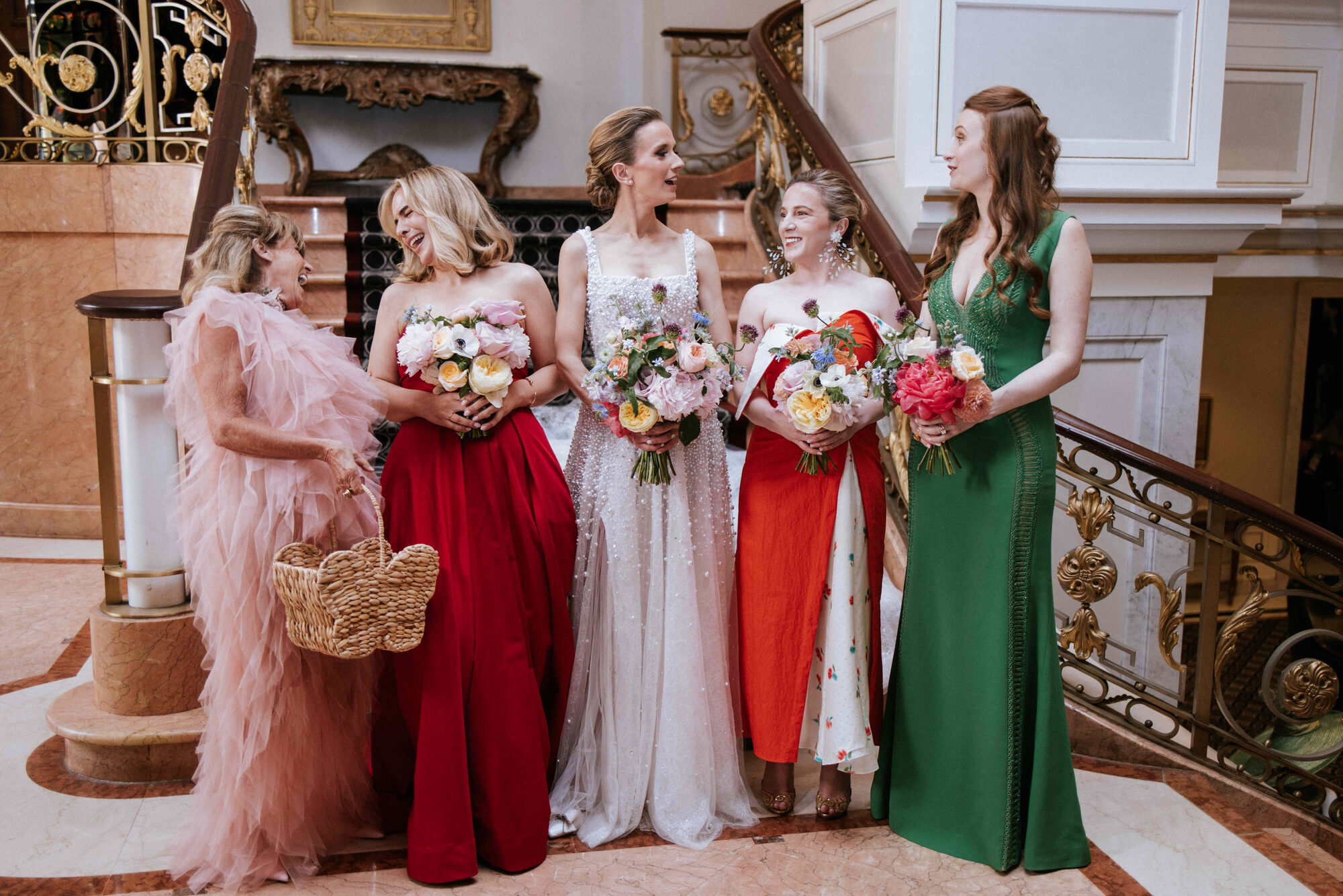 First look in the colonnade outside the Villard Mansion