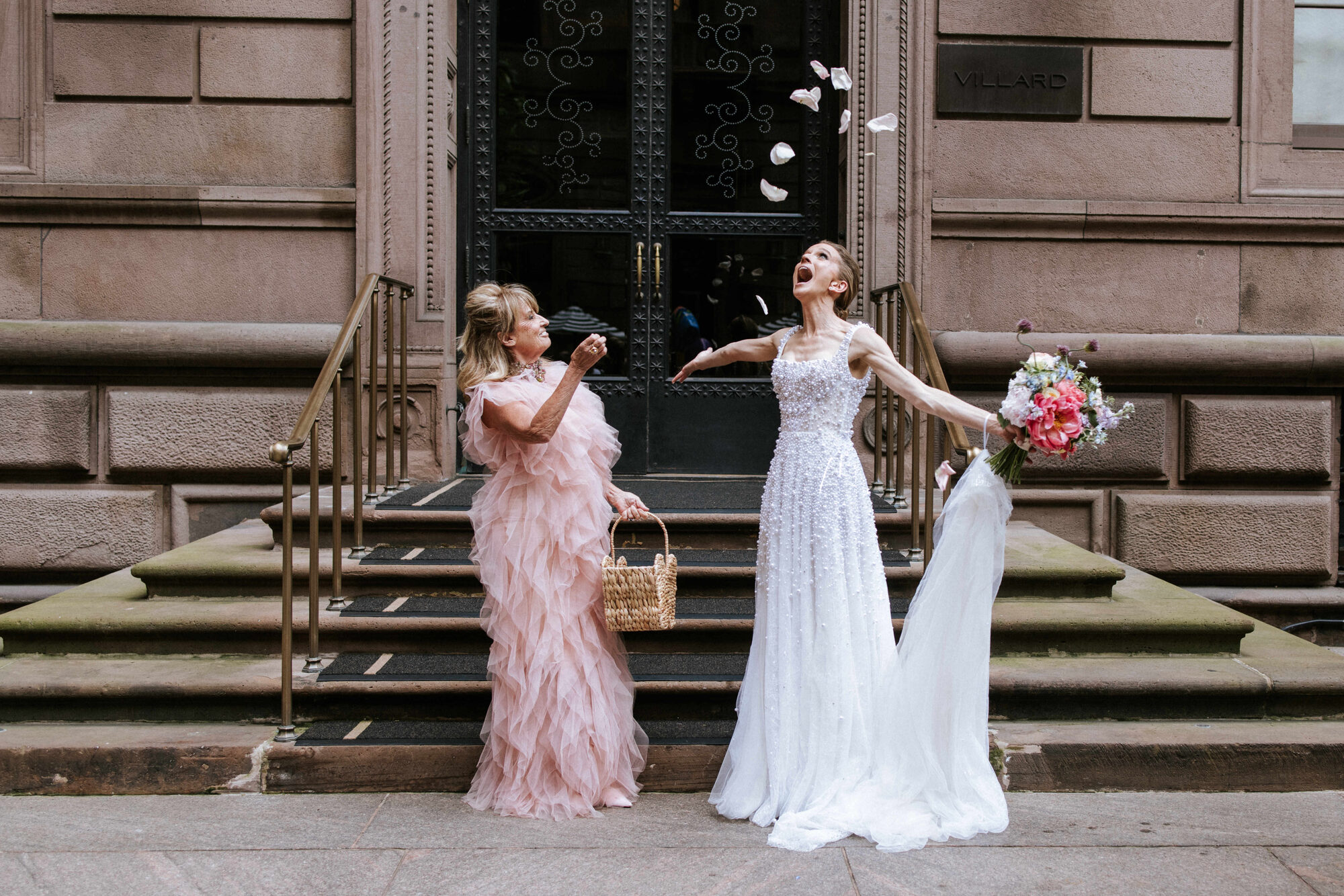 Quiet moment before the rooftop ceremony