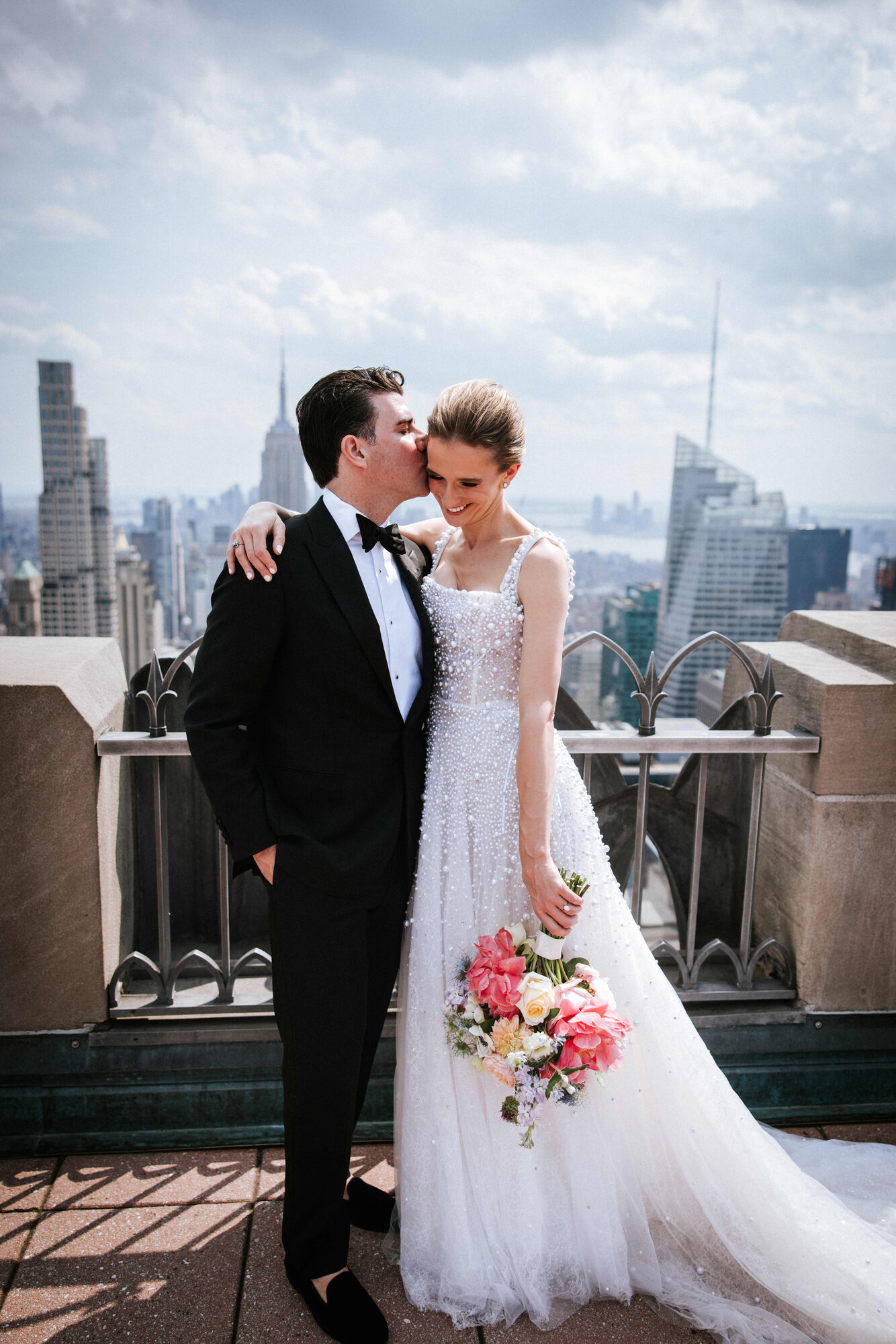 First look before a 620 Loft and Garden wedding