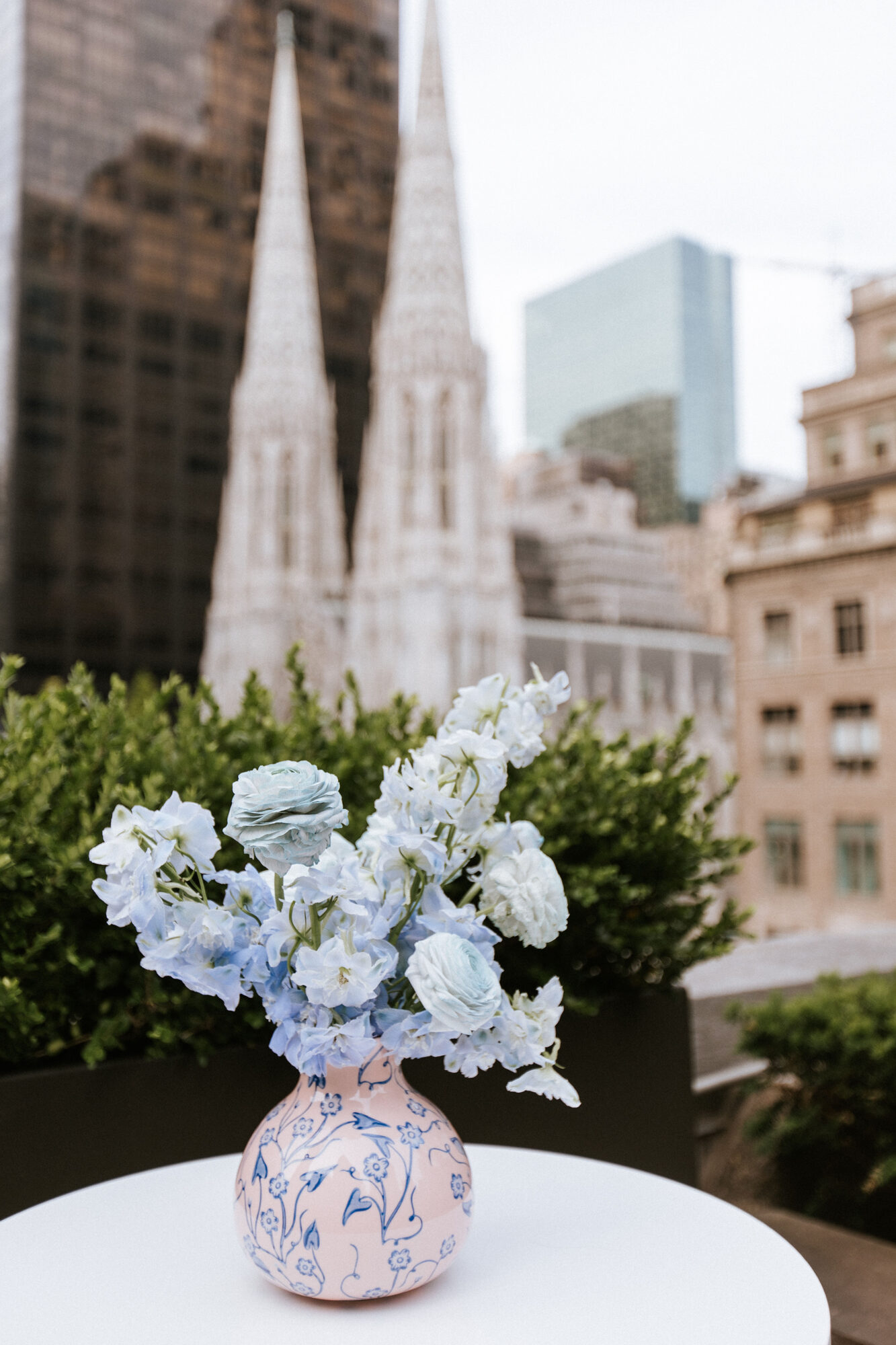 Escort cards drawn as portraits of each guest