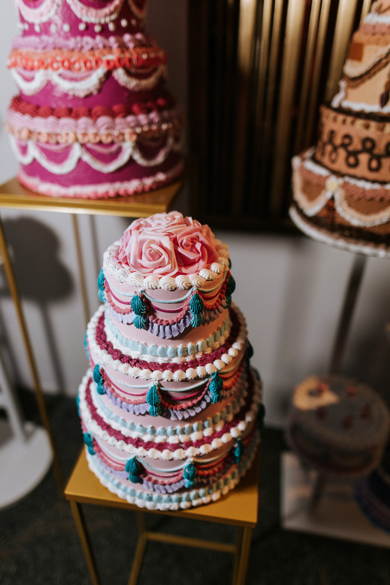 Lambeth-style cake bar display