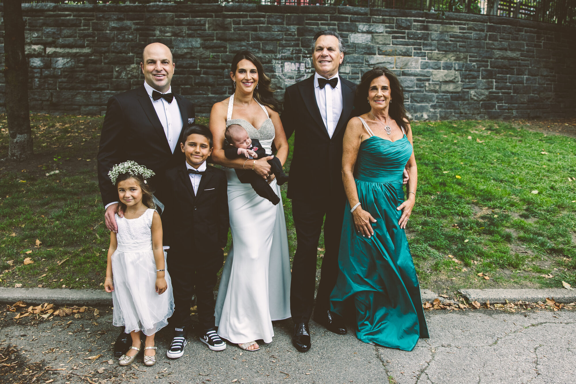 Family portraits before a Guastavino's wedding in New York City