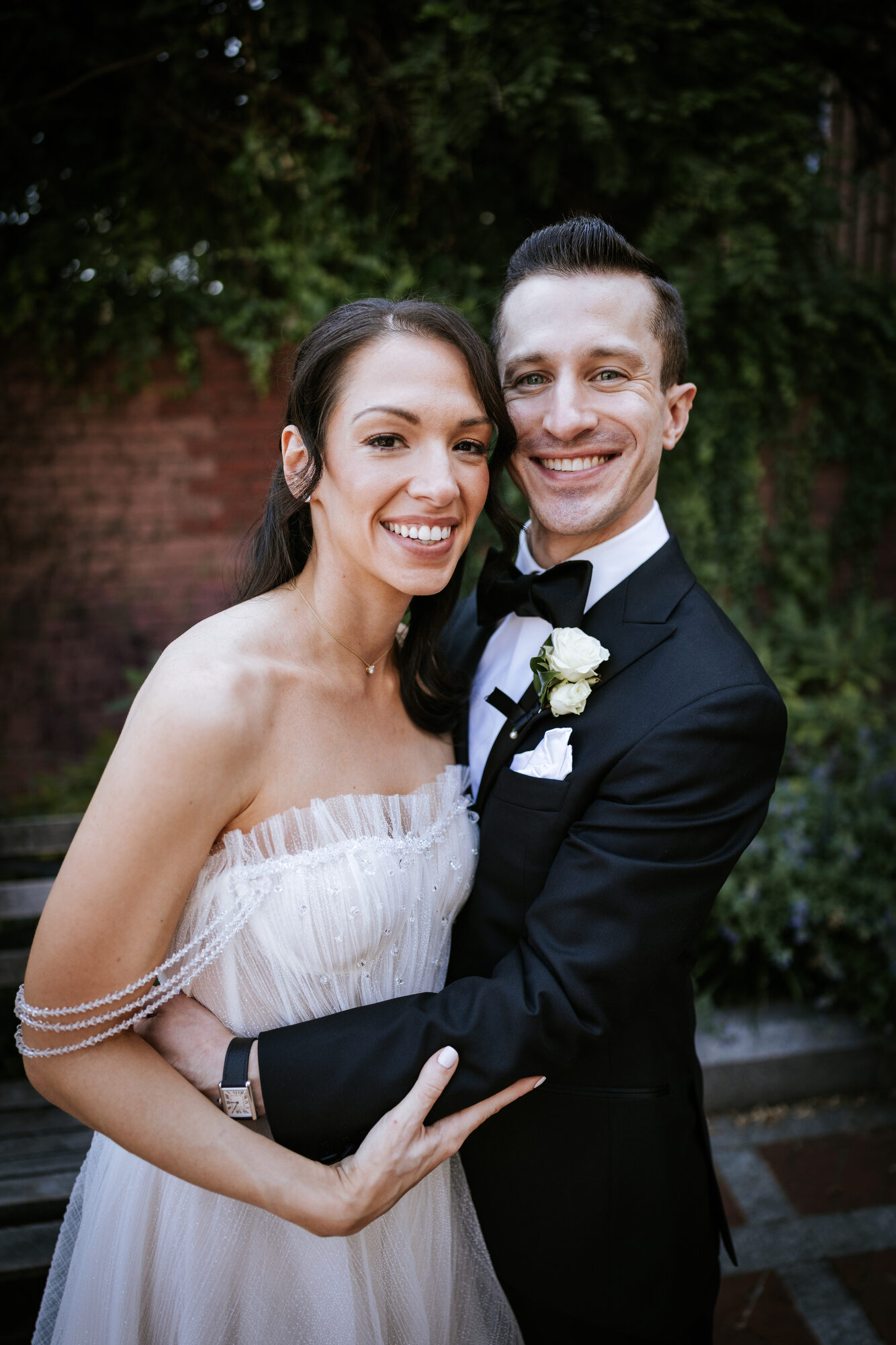 Groom seeing his bride for the first time