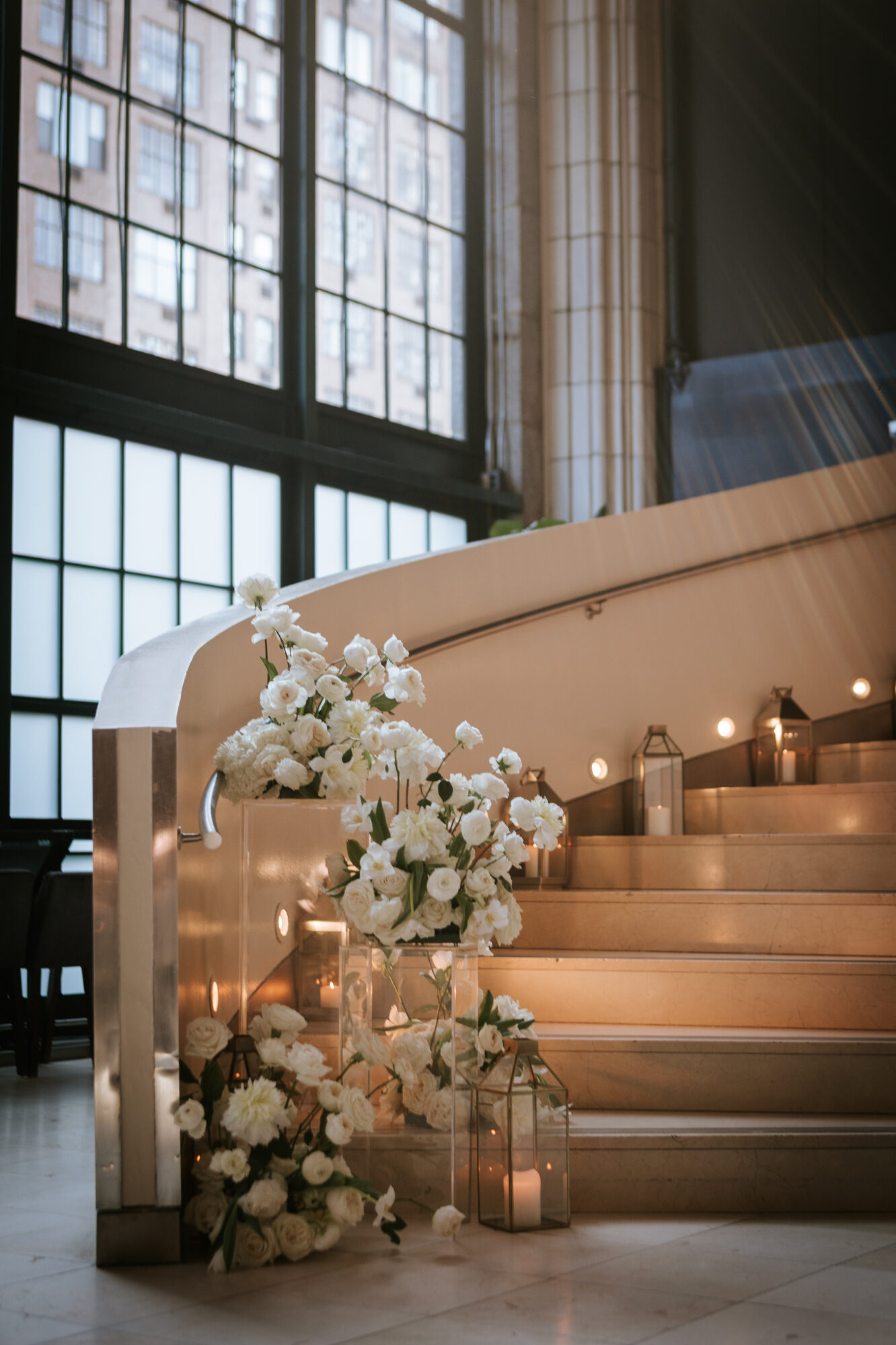 Guastavino tile arches above the wedding ceremony space