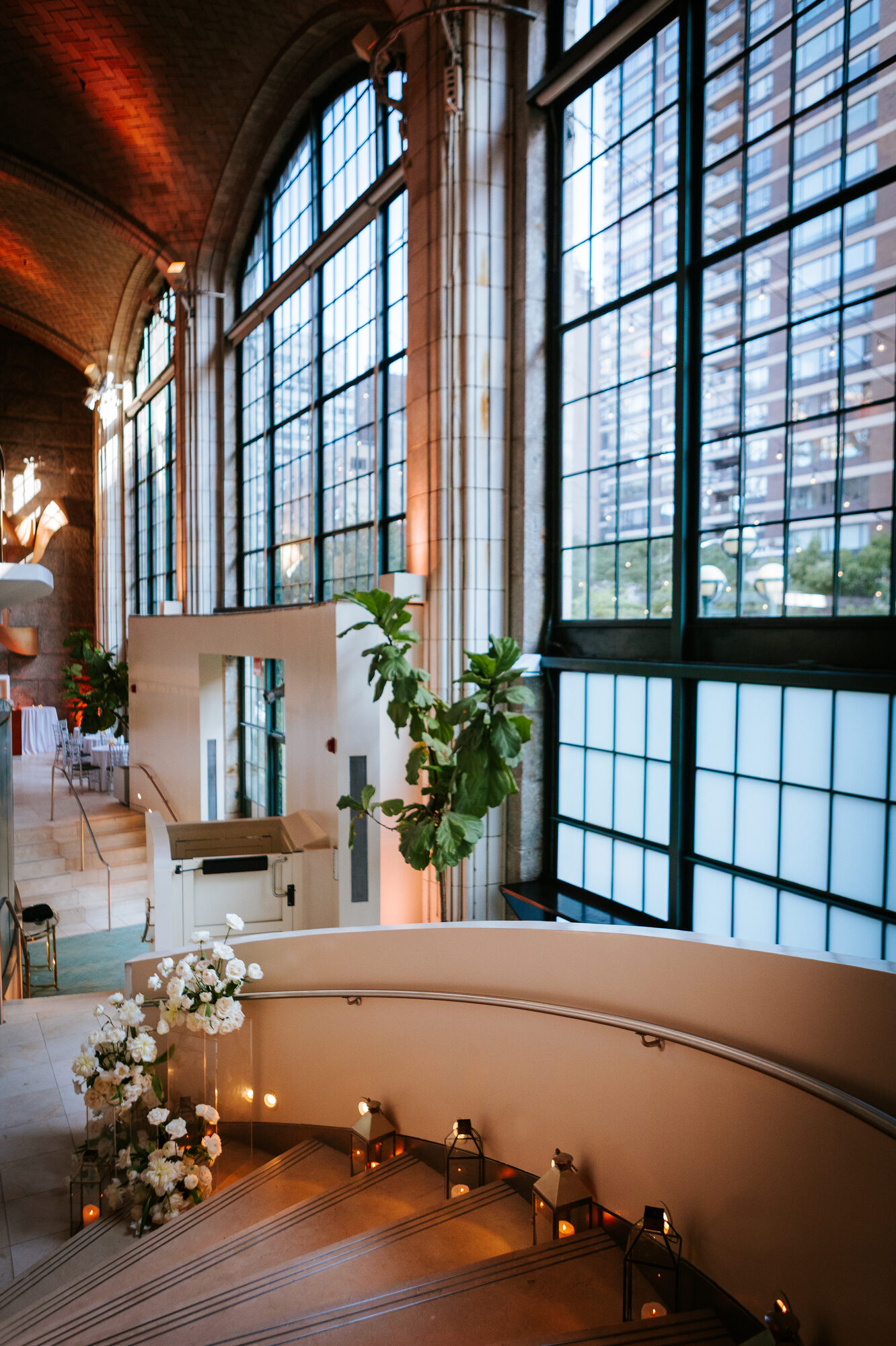 Wedding ceremony setup at Guastavino's NYC