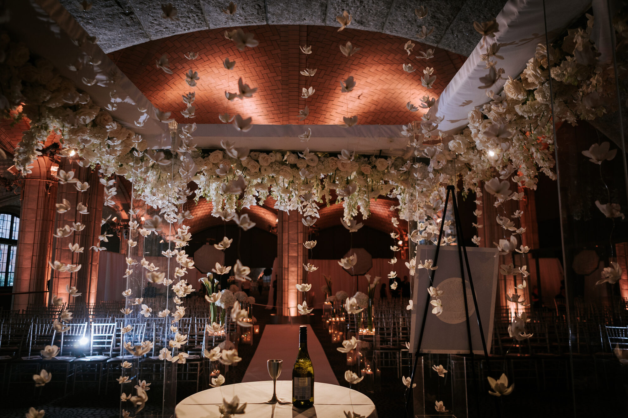 Bride and groom under the chuppah