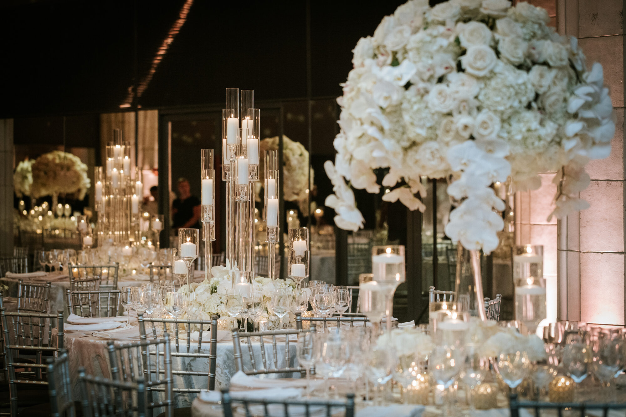 Reception room at Guastavino's before guests arrive