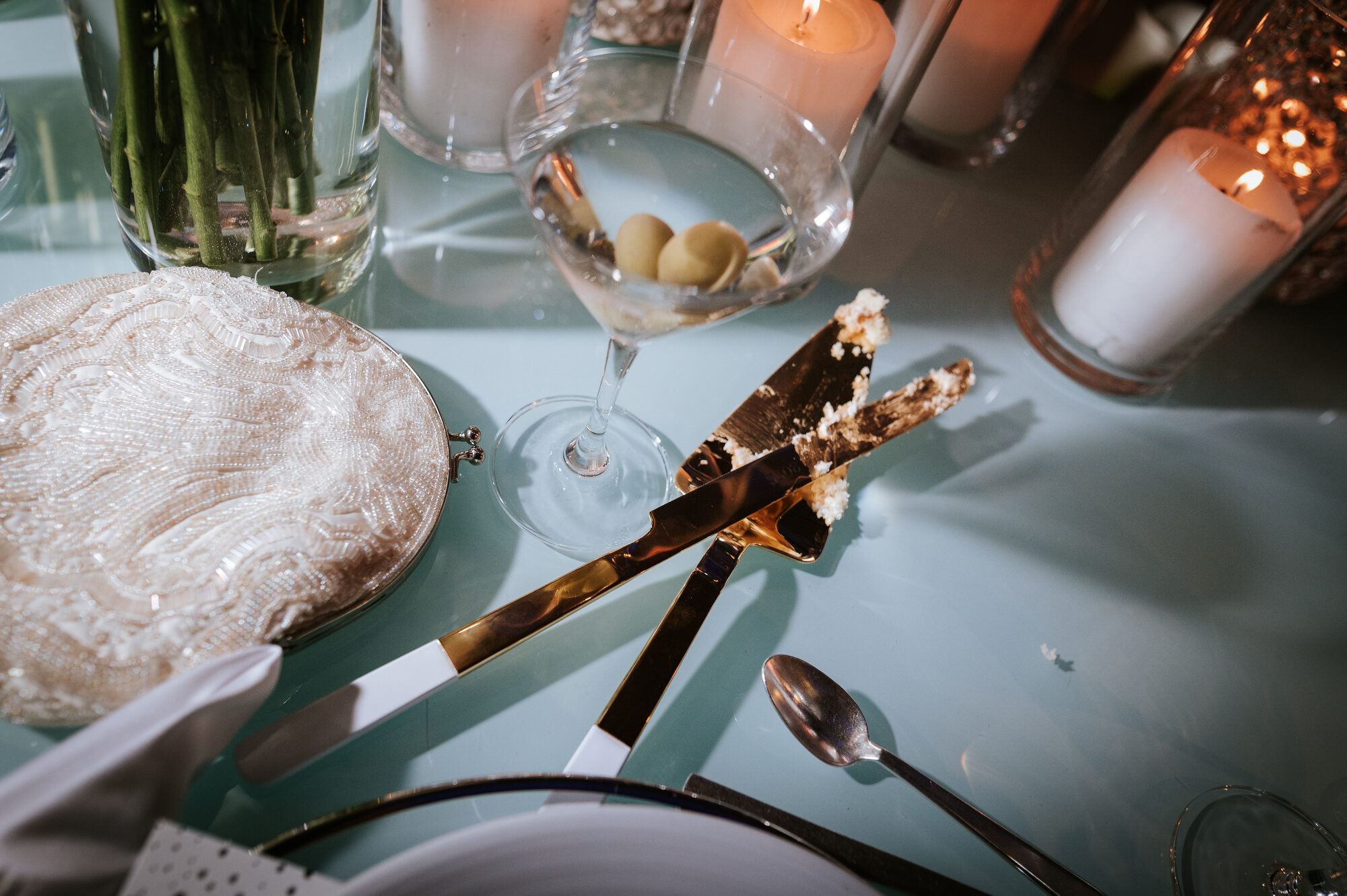 Late night wedding celebration in Manhattan