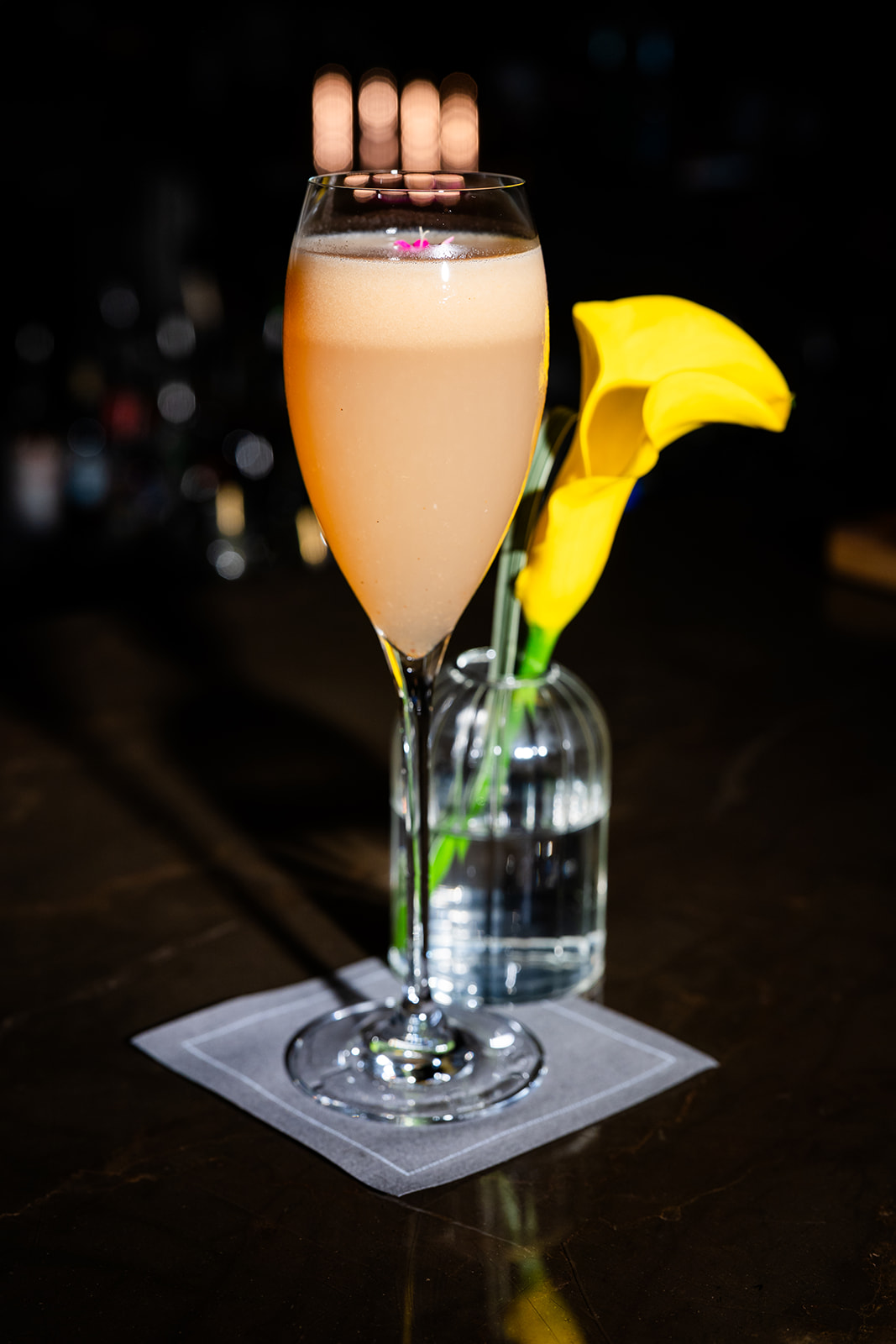 Signature cocktail at an Aman New York private event