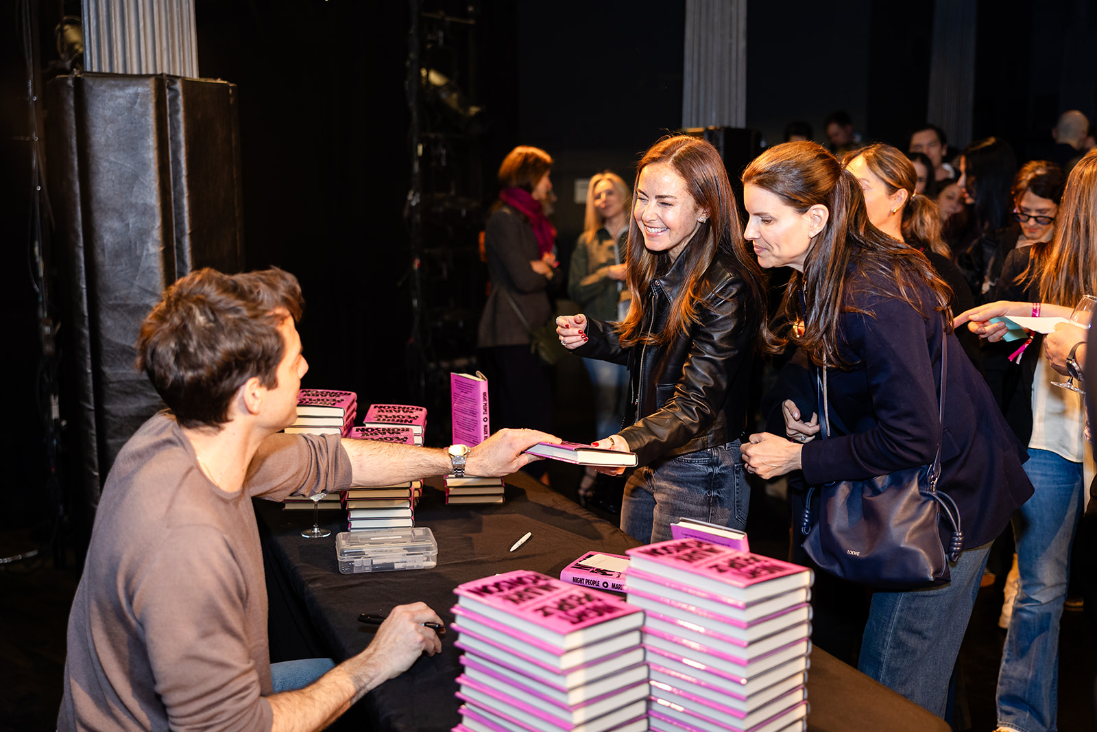 Guests meeting Mark Ronson after the JCP Downtown program