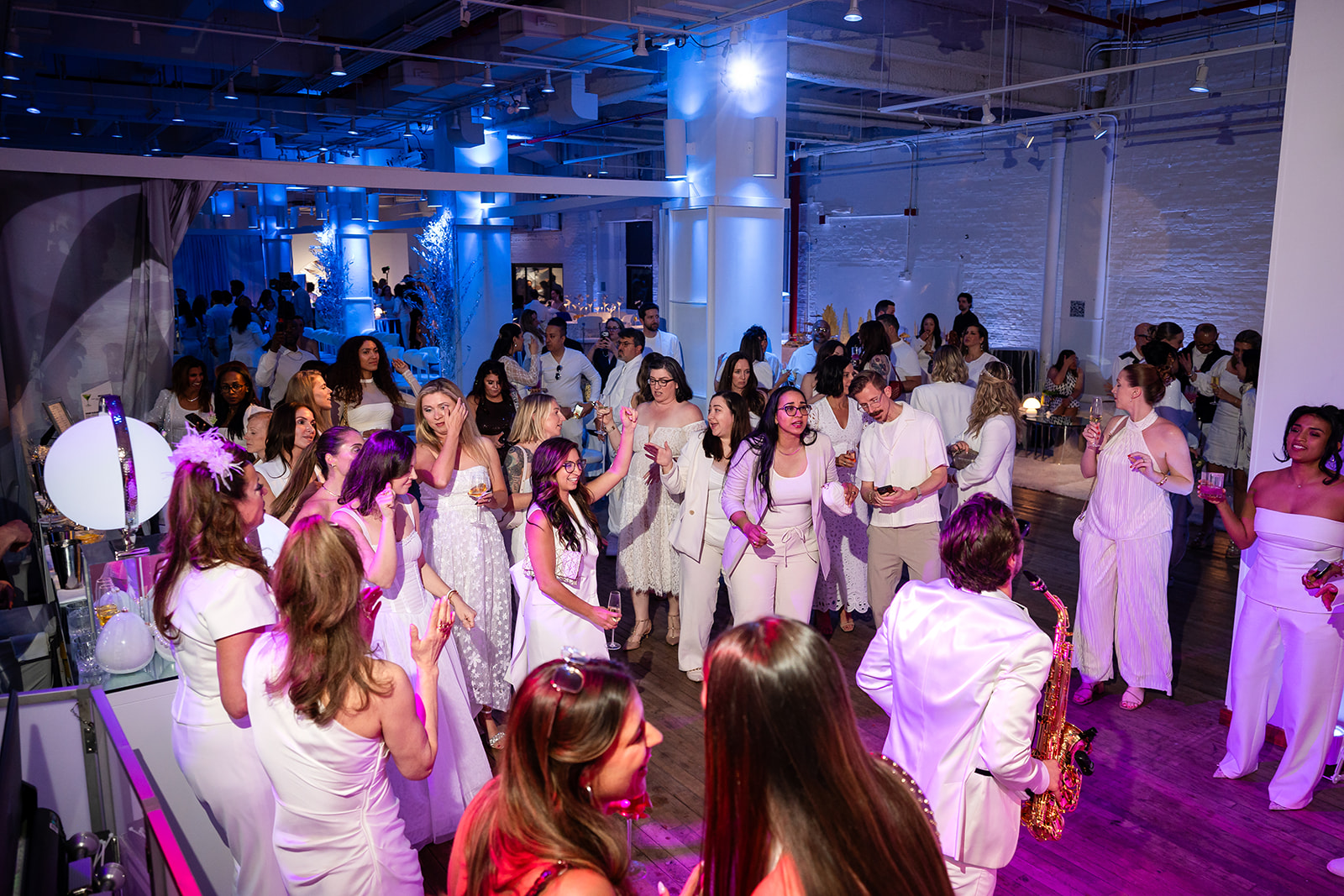 Wide dance floor during WIPA New York at West Edge NYC