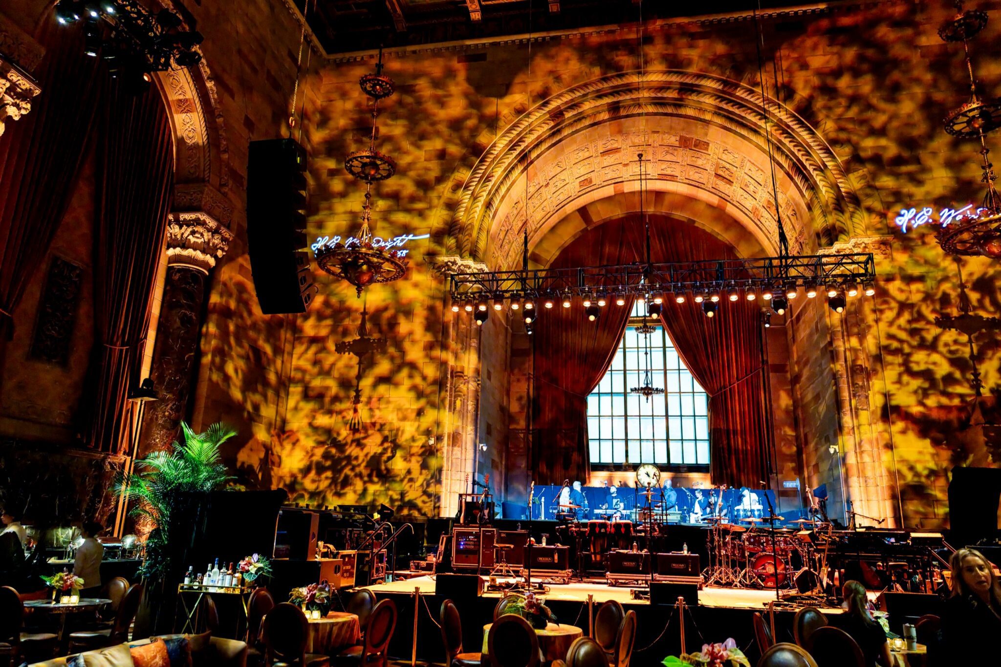 H.C. Wainwright gala stage framed by the central arch at Cipriani 42nd Street